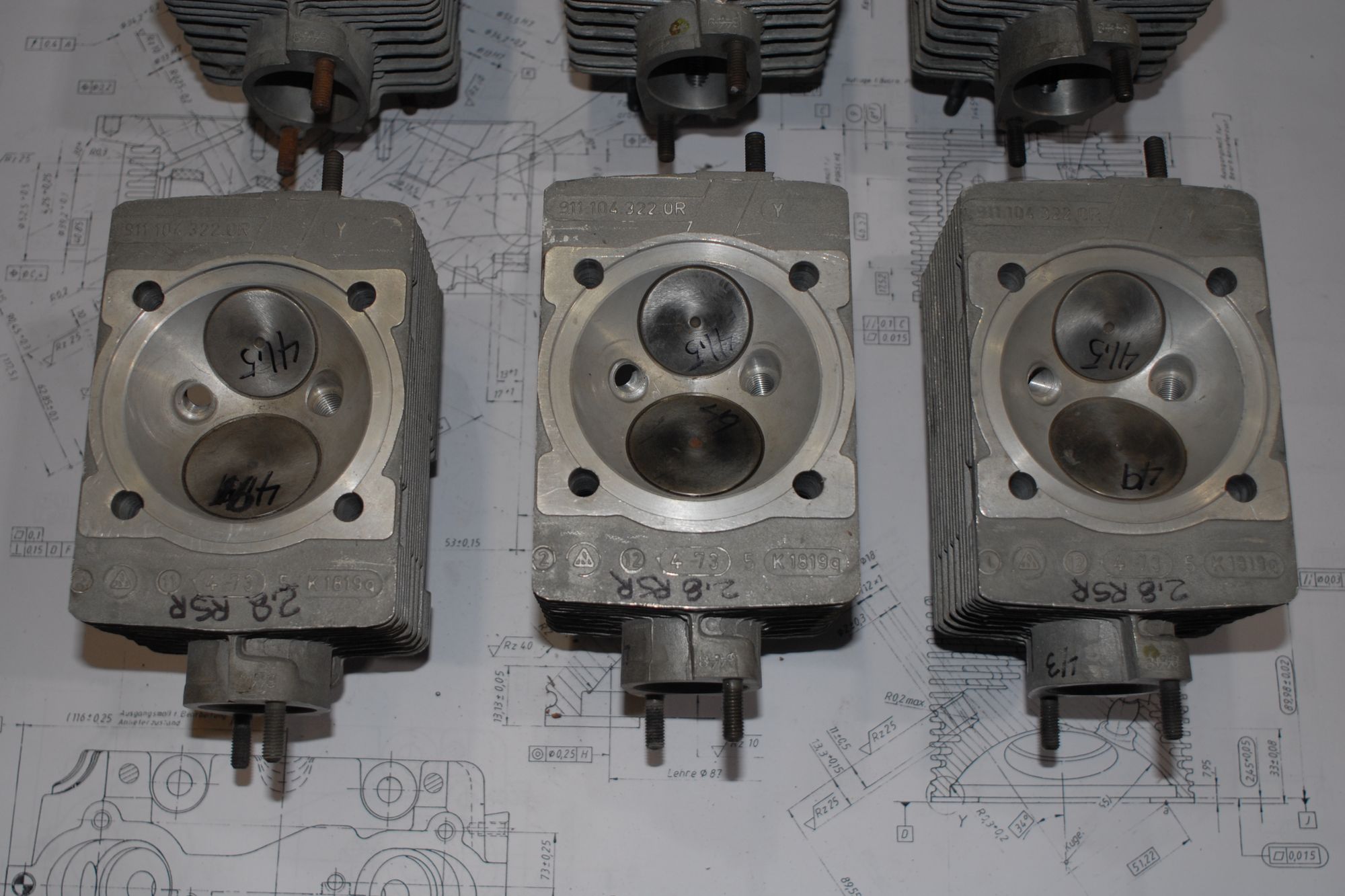 911 RSR 2.8 Cylinder Heads